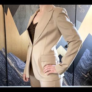 Club Monaco two piece beige wool suit, size 8